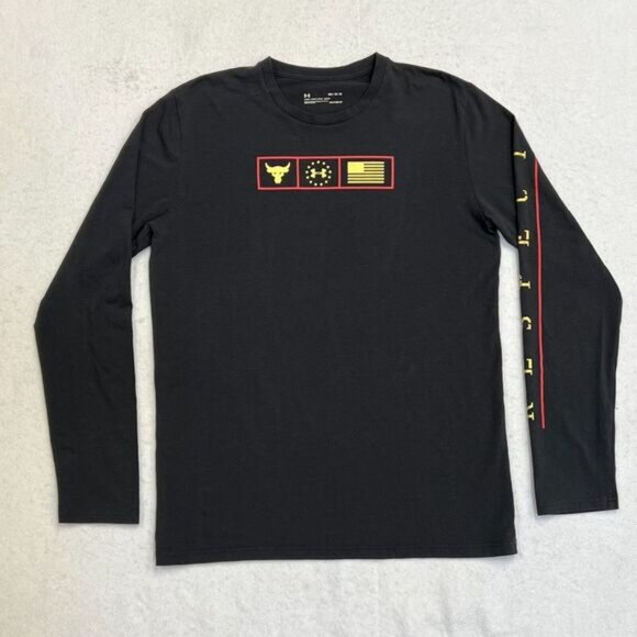 Under Armour Other - Mens Under Armour The Rock Tactical Black Long Sleeve Graphic T-Shirt Medium EUC